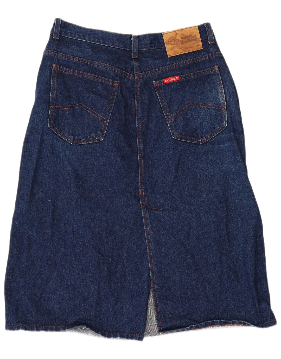 Carrera denimnederdel til kvinder W36 XL marineblå bomuld