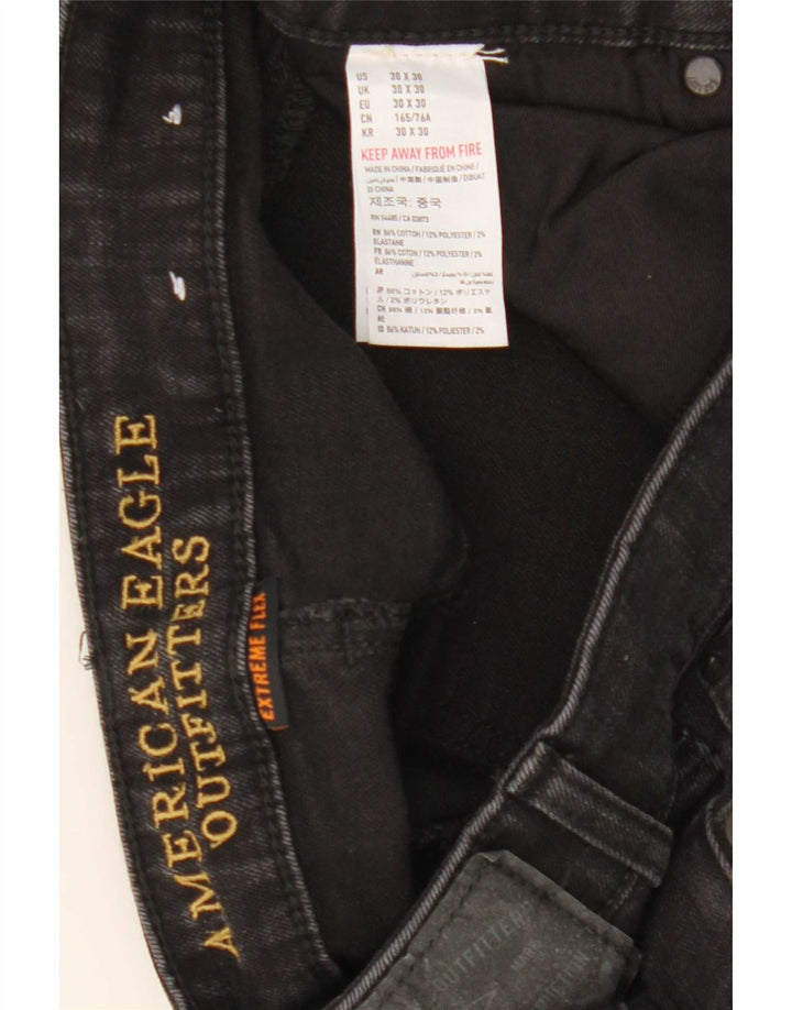American Eagle Dame Skinny Jeans W30 L30 Sort Bomuld