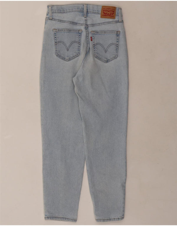 Levi's Dame Mom Distressed High Waist Jeans W28 L27 Blå Bomuld