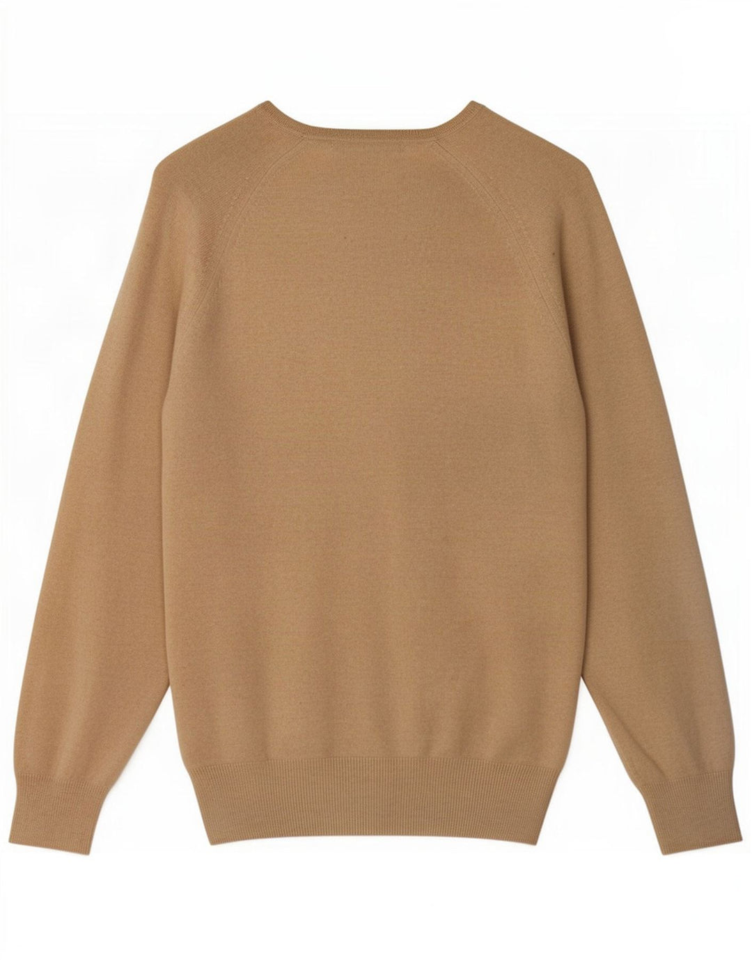 Zara Herre V-hals trøje Sweater Large Beige Viscose