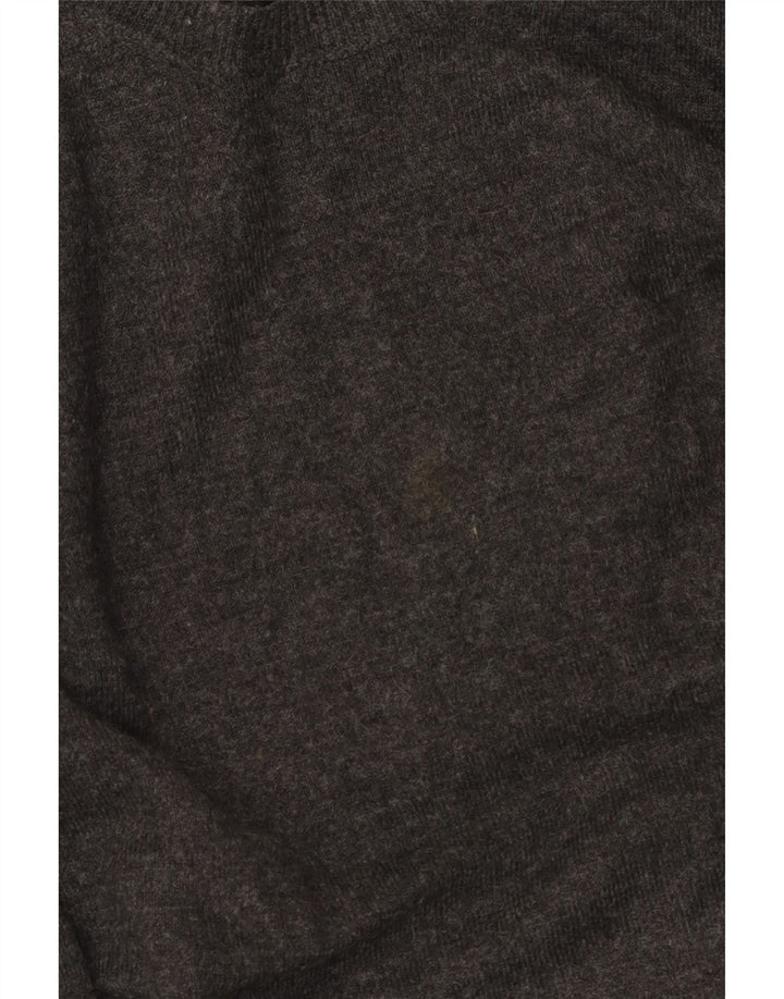 Marks & Spencer Dame Boat Neck Jumper Sweater UK 12 Medium Grå Akryl