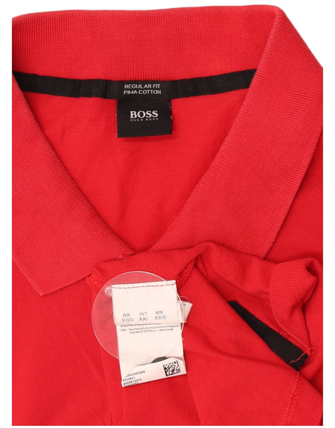 Hugo Boss Herre Regular Fit Polo Shirt 2XL Rød Bomuld