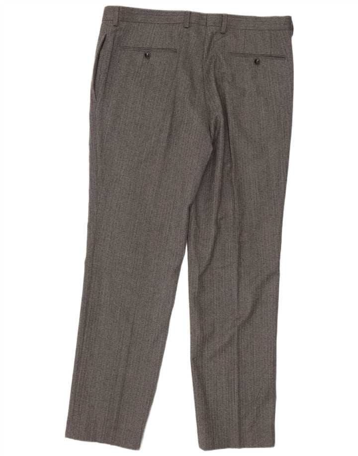 MARKS & SPENCER Herre Autograph Suit Bukser W36 L31 Grå sildeben