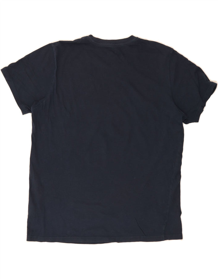 LEE Mens Graphic T-Shirt Top XL Navy Blue Cotton Vintage Lee and Second-Hand Lee from Messina Hembry 