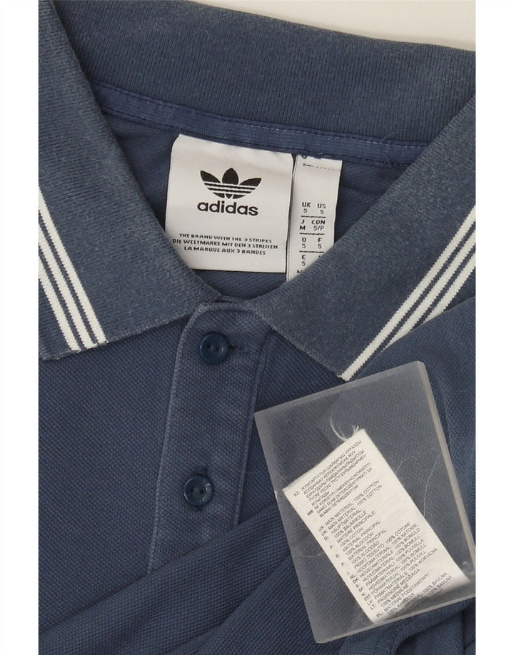 Adidas Polo skjorte til mænd, lille marineblå bomuld