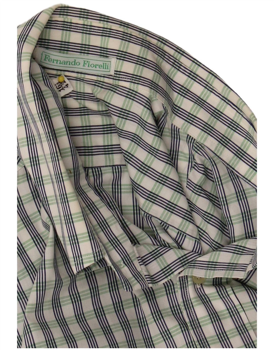VINTAGE Mens Shirt Size 16 1/2 42 Large Green Check