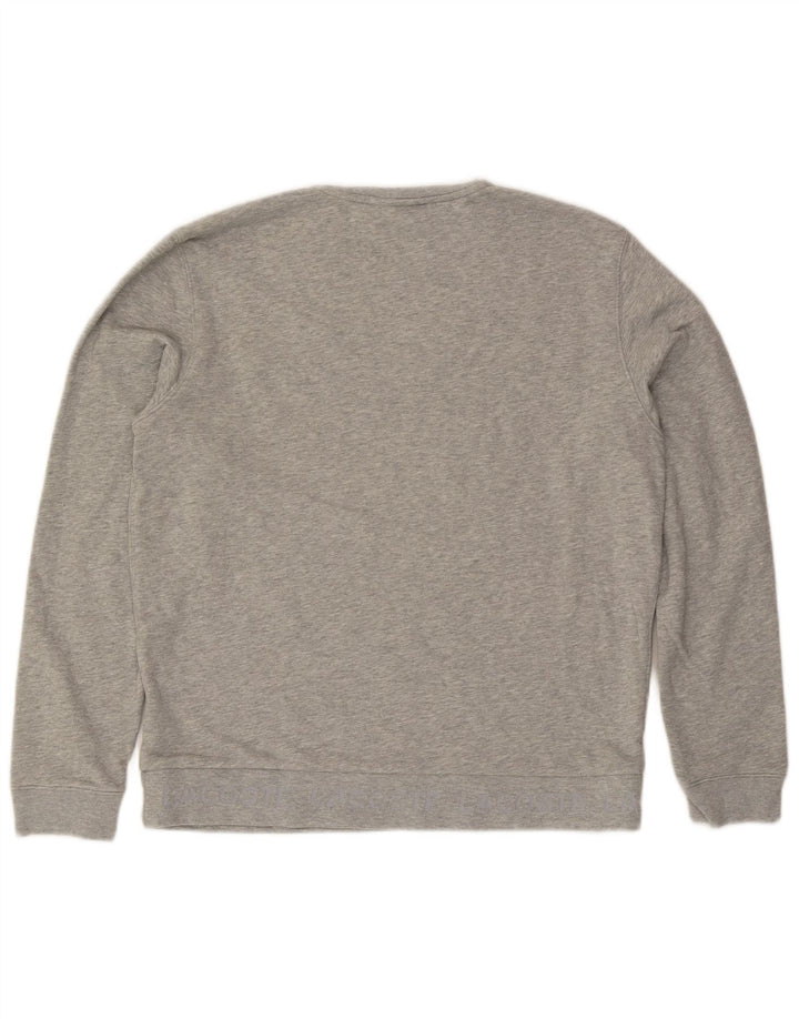 Lacoste Herre Sweatshirt Jumper Størrelse 5 Large Grå Flecked Bomuld