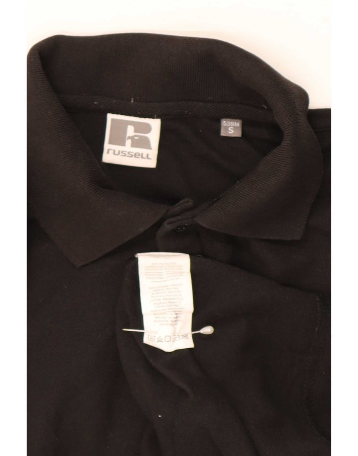 Russell Athletic Herre grafisk poloshirt Lille sort polyester