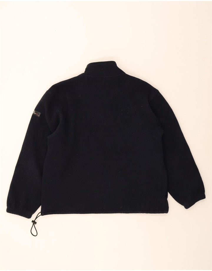 IZOD Mens Zip Neck Fleece Jumper 2XL Navy Blue Polyester Vintage Izod and Second-Hand Izod from Messina Hembry 