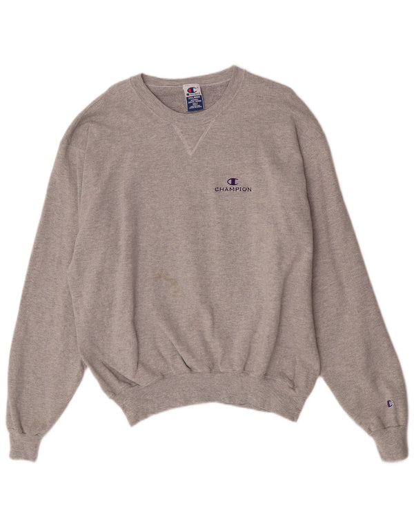 Champion Herre Sweatshirt Jumper 2XL Grå Bomuld