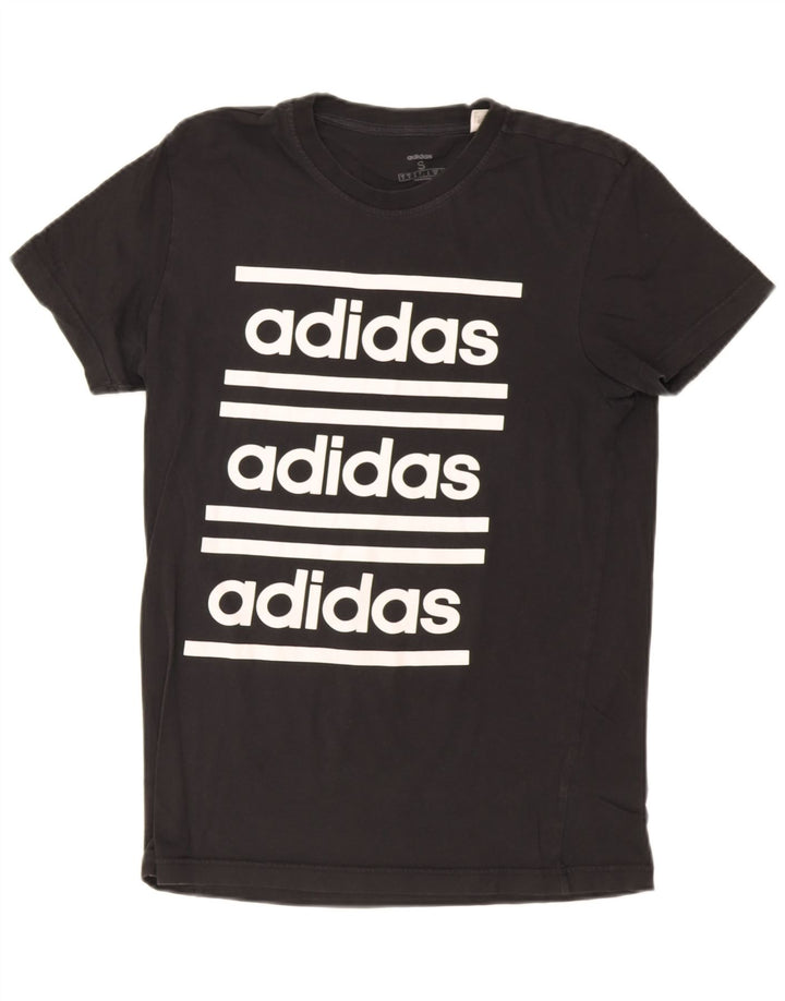 Adidas Herre grafisk T-shirt top lille sort bomuld