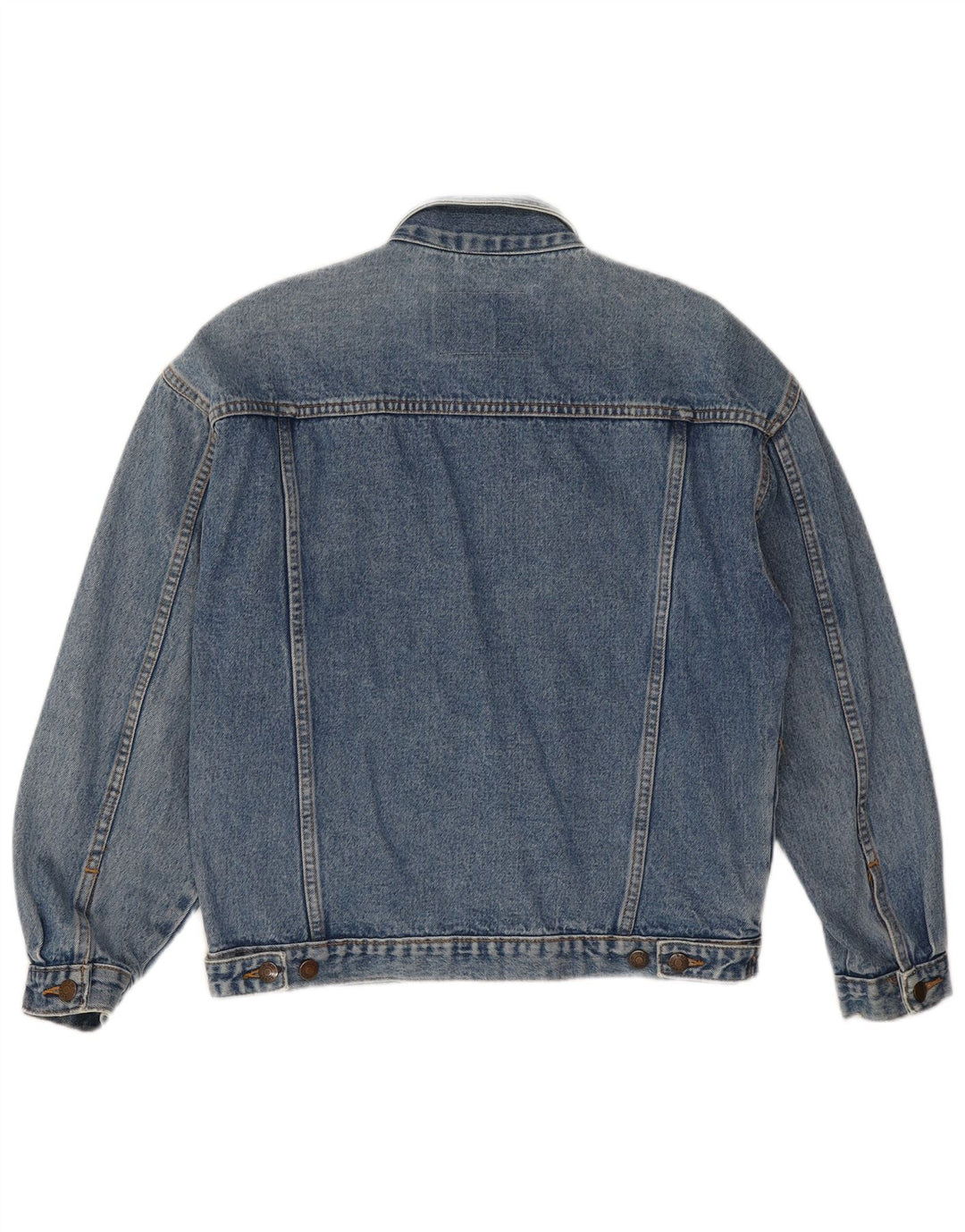 Vintage Herre denimjakke UK 38 Medium Blue Cotton