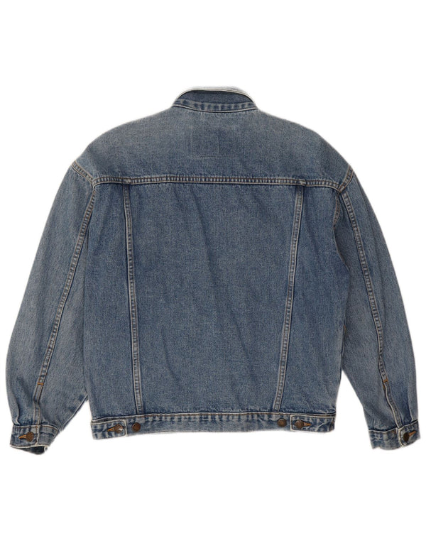 Vintage Herre denimjakke UK 38 Medium Blue Cotton