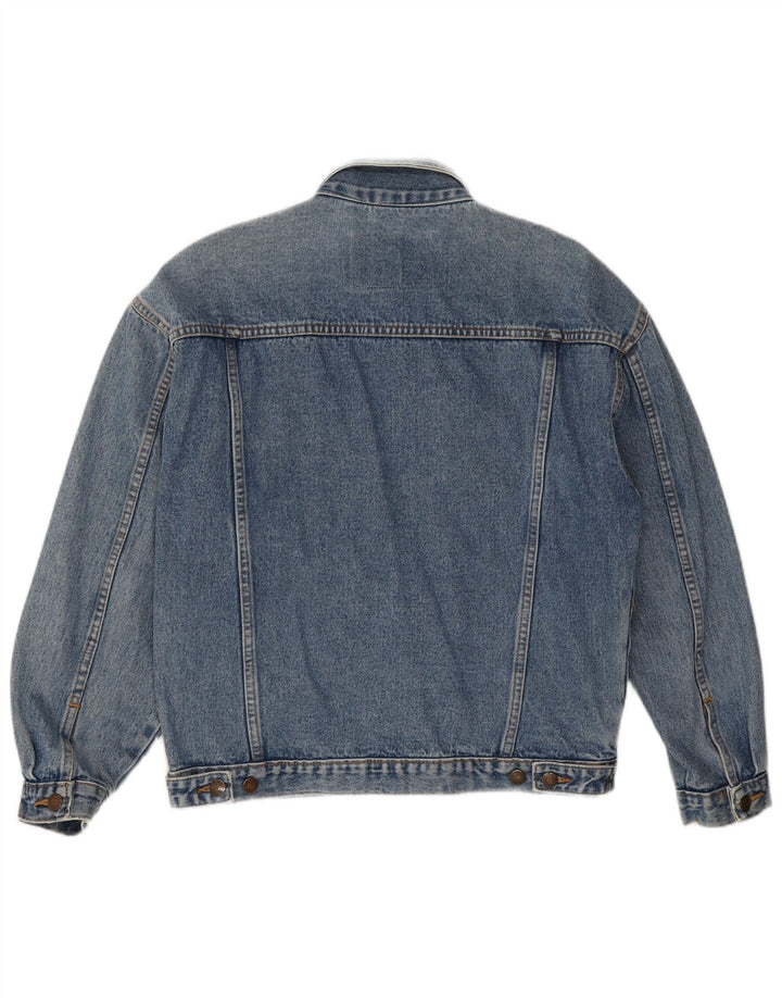 Vintage Herre denimjakke UK 38 Medium Blue Cotton
