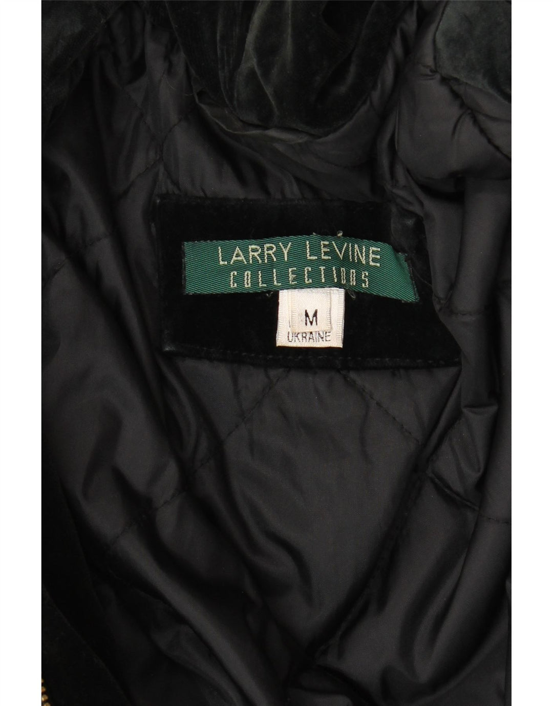 LARRY LEVINE Dame Hætte Loose Fit Windbreaker Jacket UK 14 Medium Sort