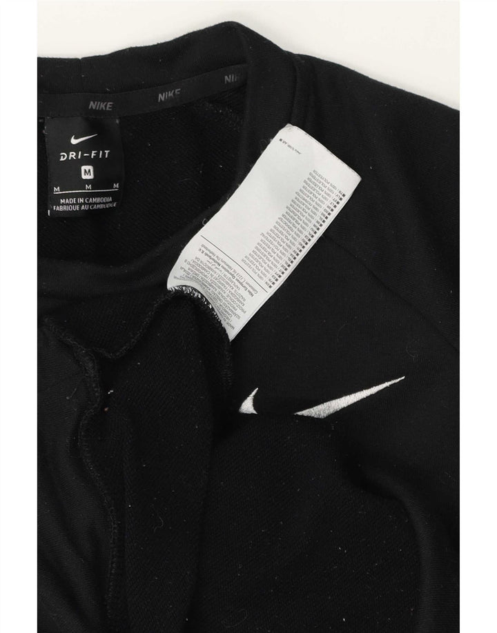 Nike Herre Dri Fit Sweatshirt Jumper Medium Sort Polyester