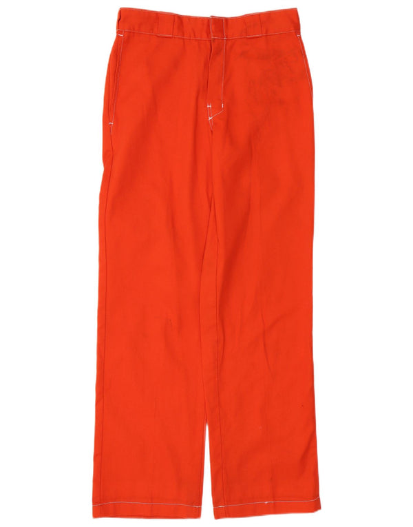 DICKIES Straight Chino-bukser til mænd W30 L32 Orange Bomuld