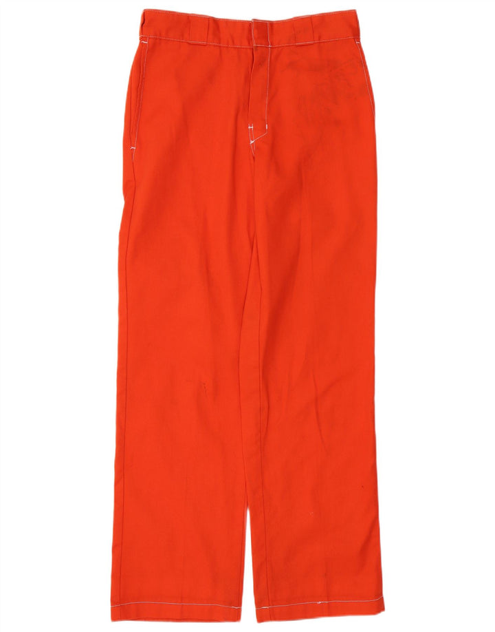 DICKIES Straight Chino-bukser til mænd W30 L32 Orange Bomuld
