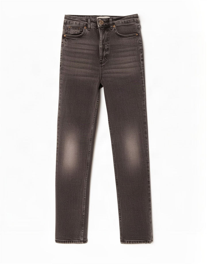 Topshop Dame Slim Jeans W26 L30 Grå Bomuld