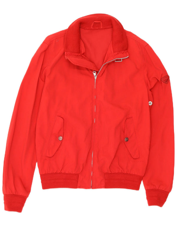 Gas Womens Bomber Jacket UK 14 Medium Rød Polyamid