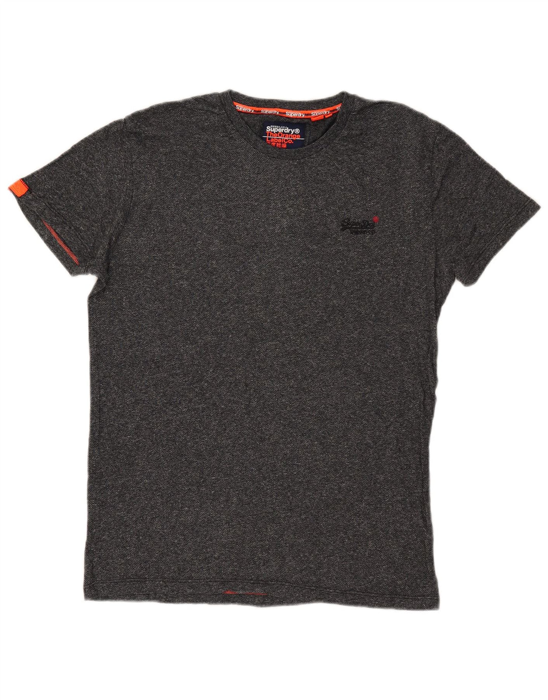 Superdry T-shirt top mellem grå bomuld til mænd