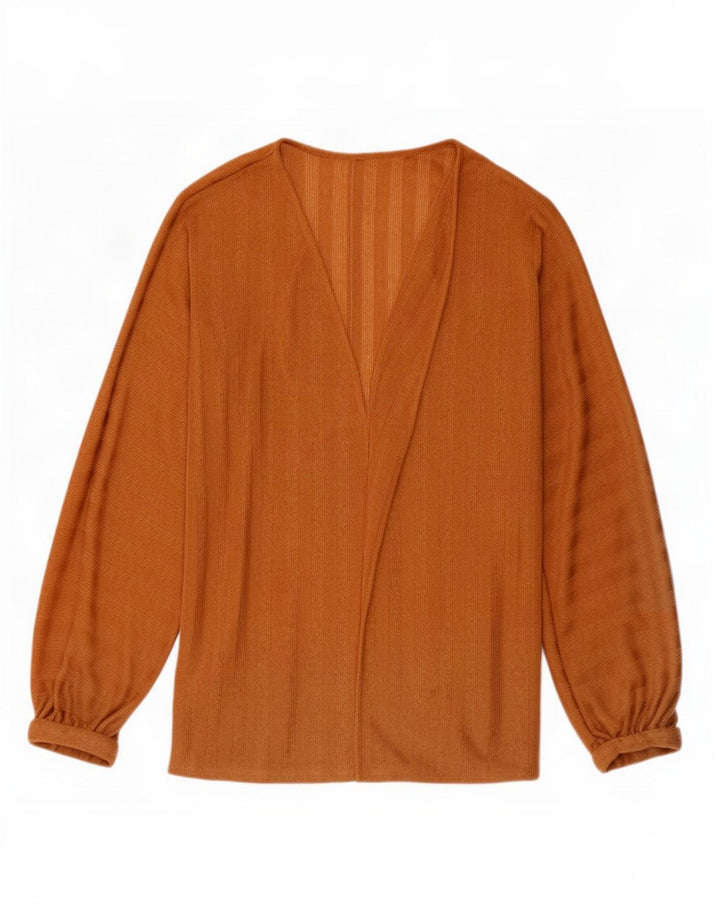 Tris Dame Oversized Cardigan Top UK 10 Lille Brun Stribet