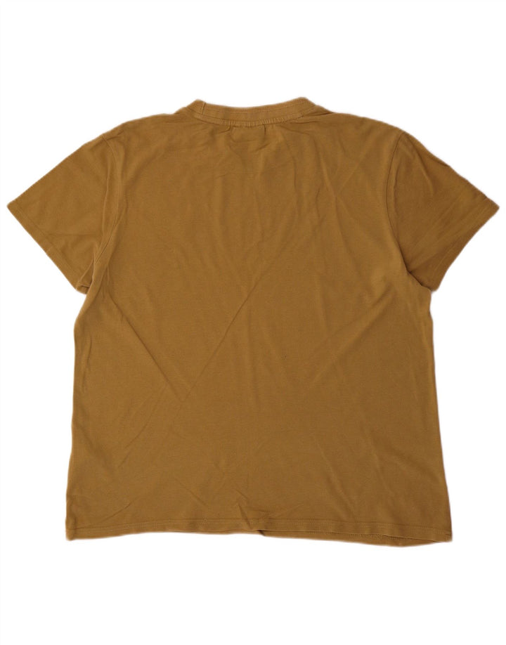 LYLE & SCOTT Herre T-Shirt Top Stor Khaki Bomuld