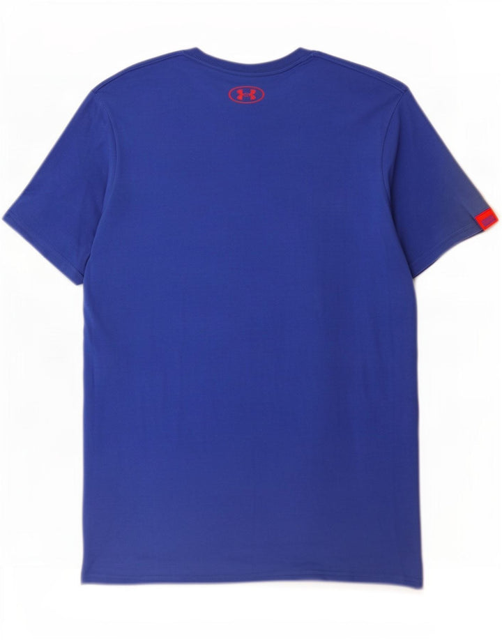 Under Armour Herre grafisk T-shirt Top Lille Blå Bomuld