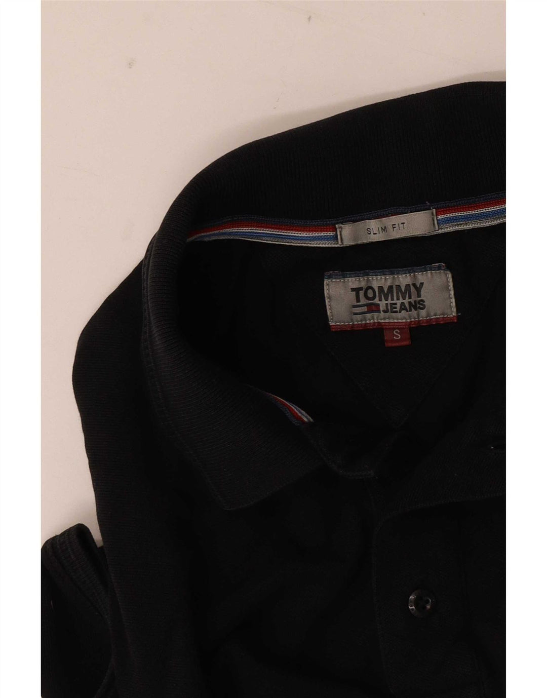 Tommy Hilfiger Herre Slim Fit Polo Shirt Lille Sort