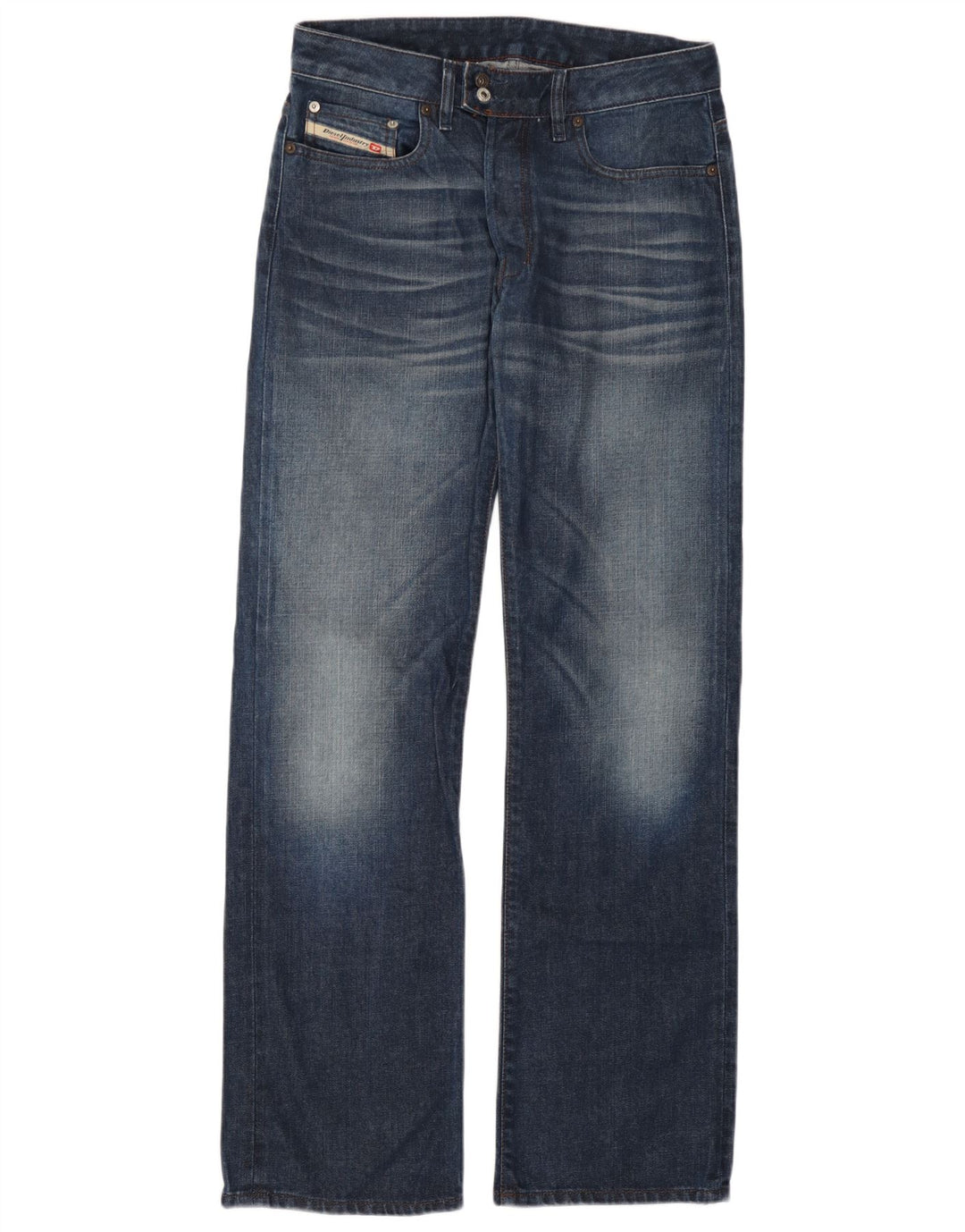 Diesel Straight Jeans til mænd W30 L32 Blå Bomuld