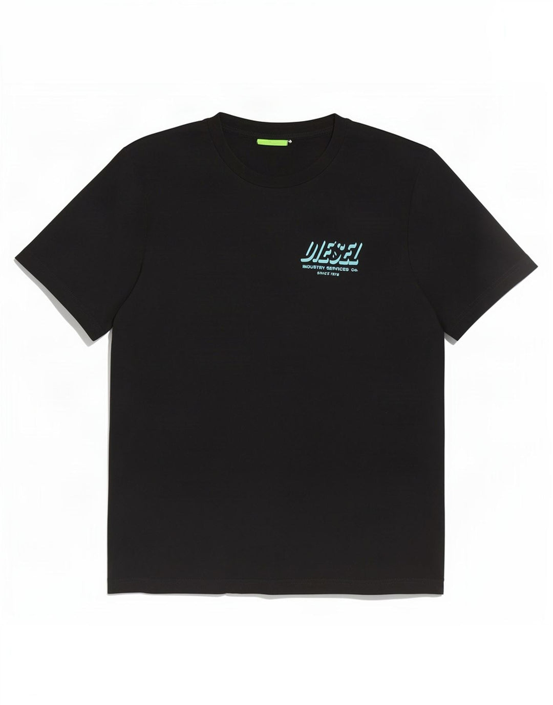 Diesel Herre Grafisk T-Shirt Top Medium Sort Bomuld