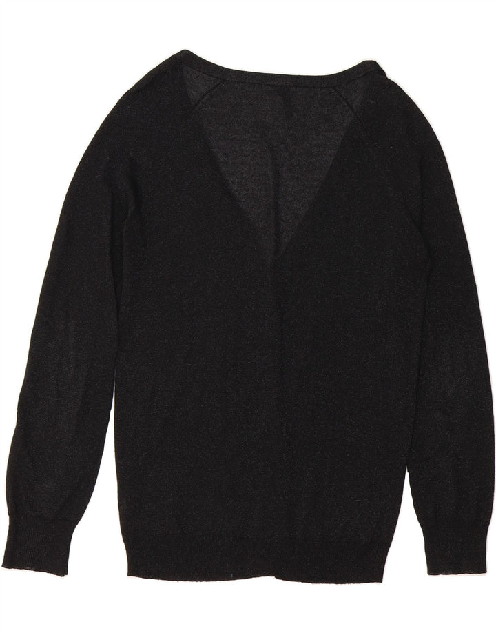 TOPSHOP Womens Cardigan Sweater UK 12 Medium Black Viscose Vintage Topshop and Second-Hand Topshop from Messina Hembry 