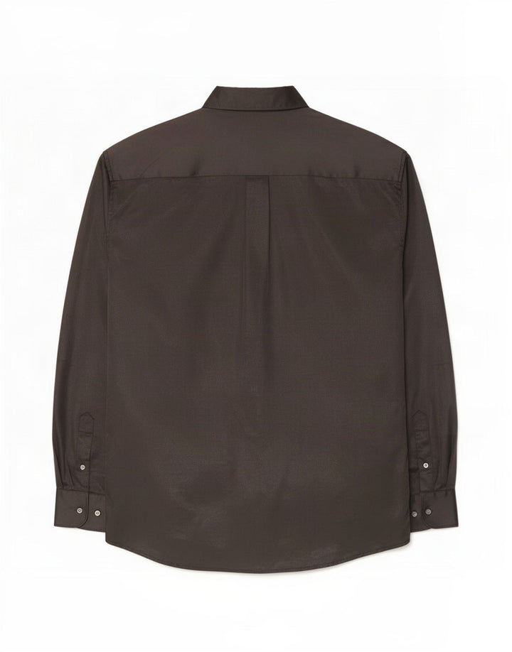 Vintage herreskjorte stor sort polyester