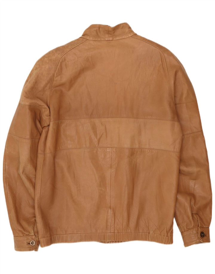 Vintage herre læderjakke UK 38 Medium Beige
