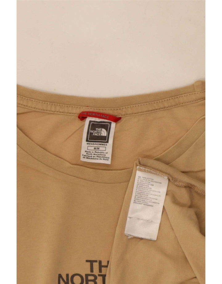The North Face Herre grafisk T-shirt Top Medium Beige Bomuld