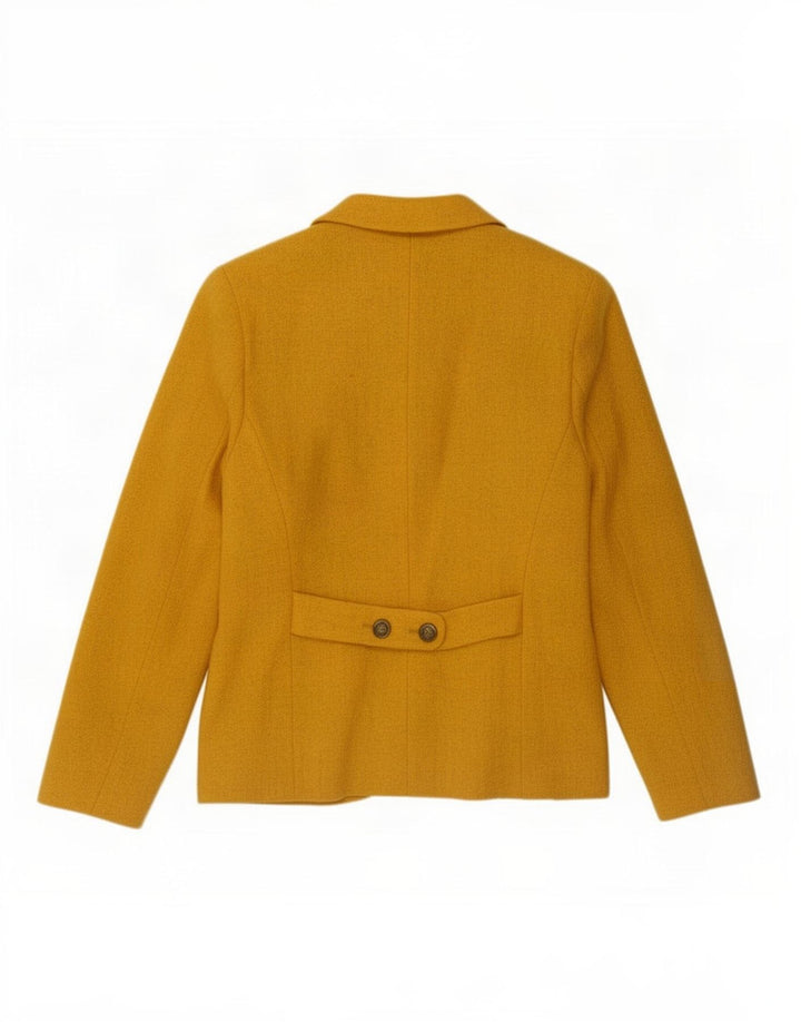 Ny Penny Dame 4-knaps blazerjakke IT 42 Medium Yellow Wool
