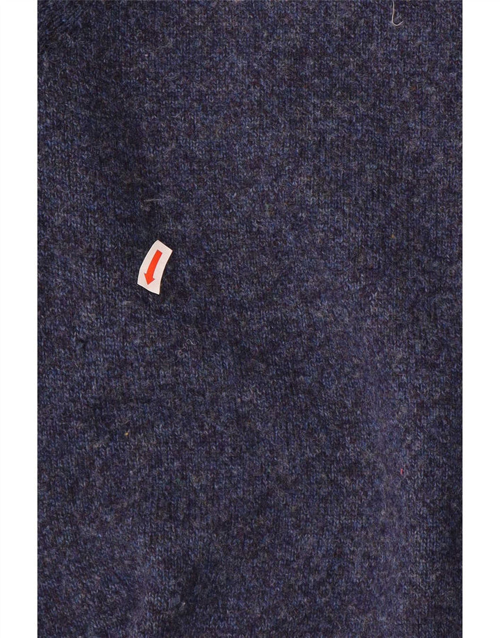 Marks & Spencer Herre V-hals sweater Medium Marineblå Flecked Uld
