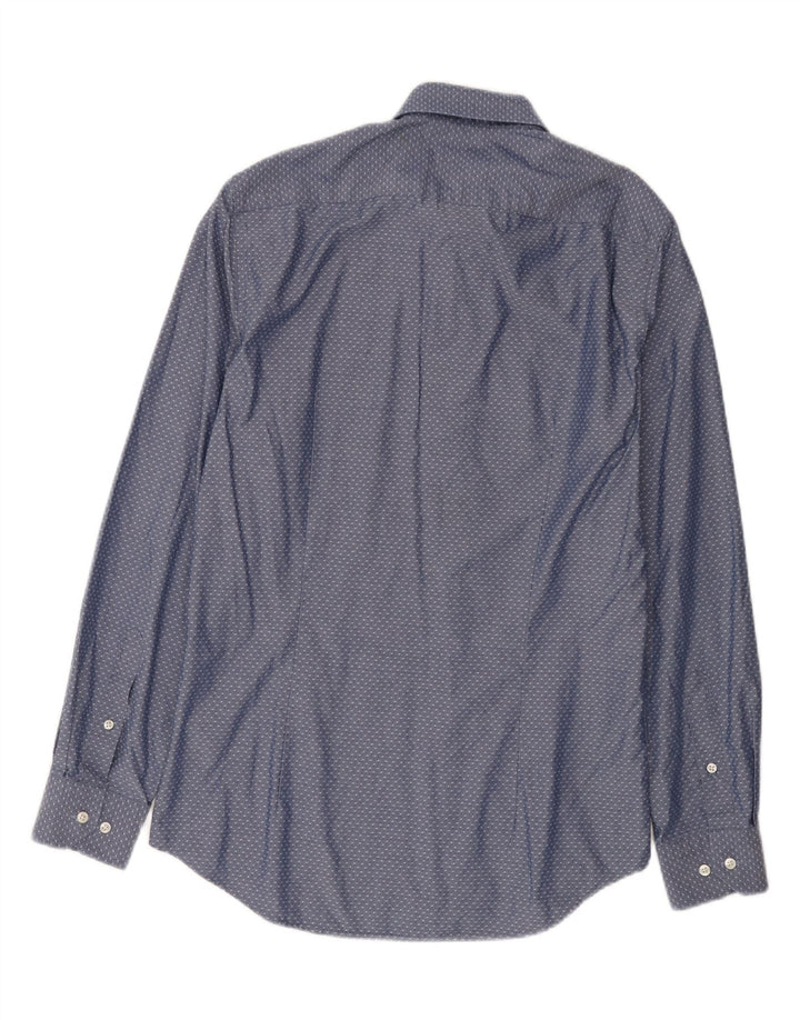 Tommy Hilfiger Skræddersyet skjorte herre str. 40 15 3/4 Medium Blue Spotted