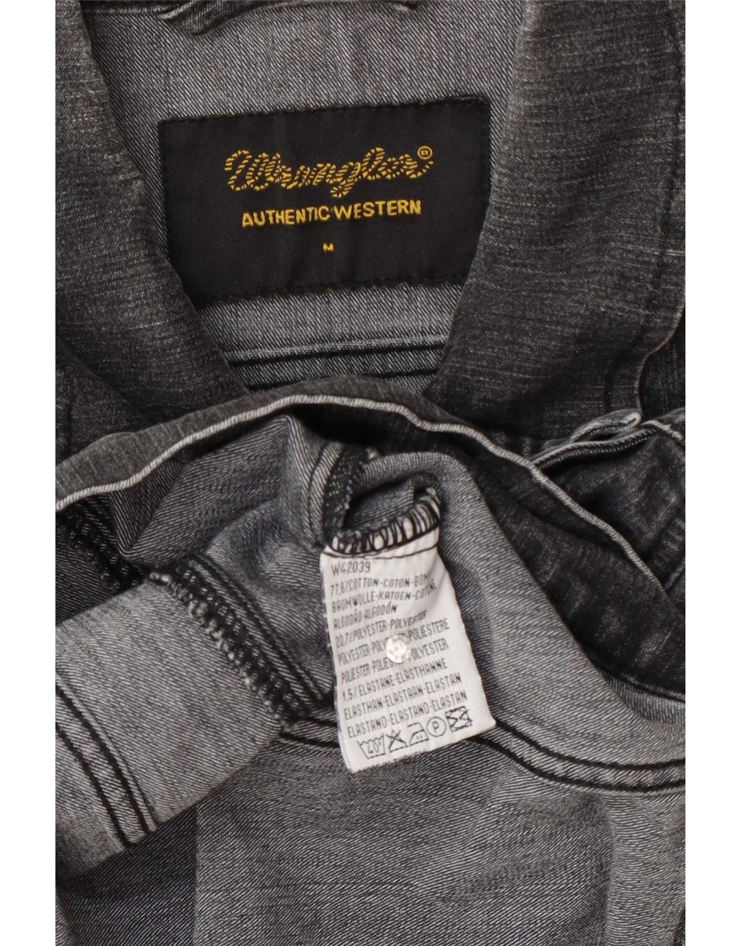 Wrangler Dame denimjakke UK 12 Medium Grey Bomuld