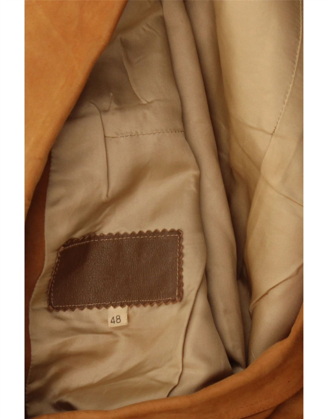 VINTAGE Womens 3 Button Leather Blazer Jacket IT 48 XL Brown Leather Vintage Vintage and Second-Hand Vintage from Messina Hembry 