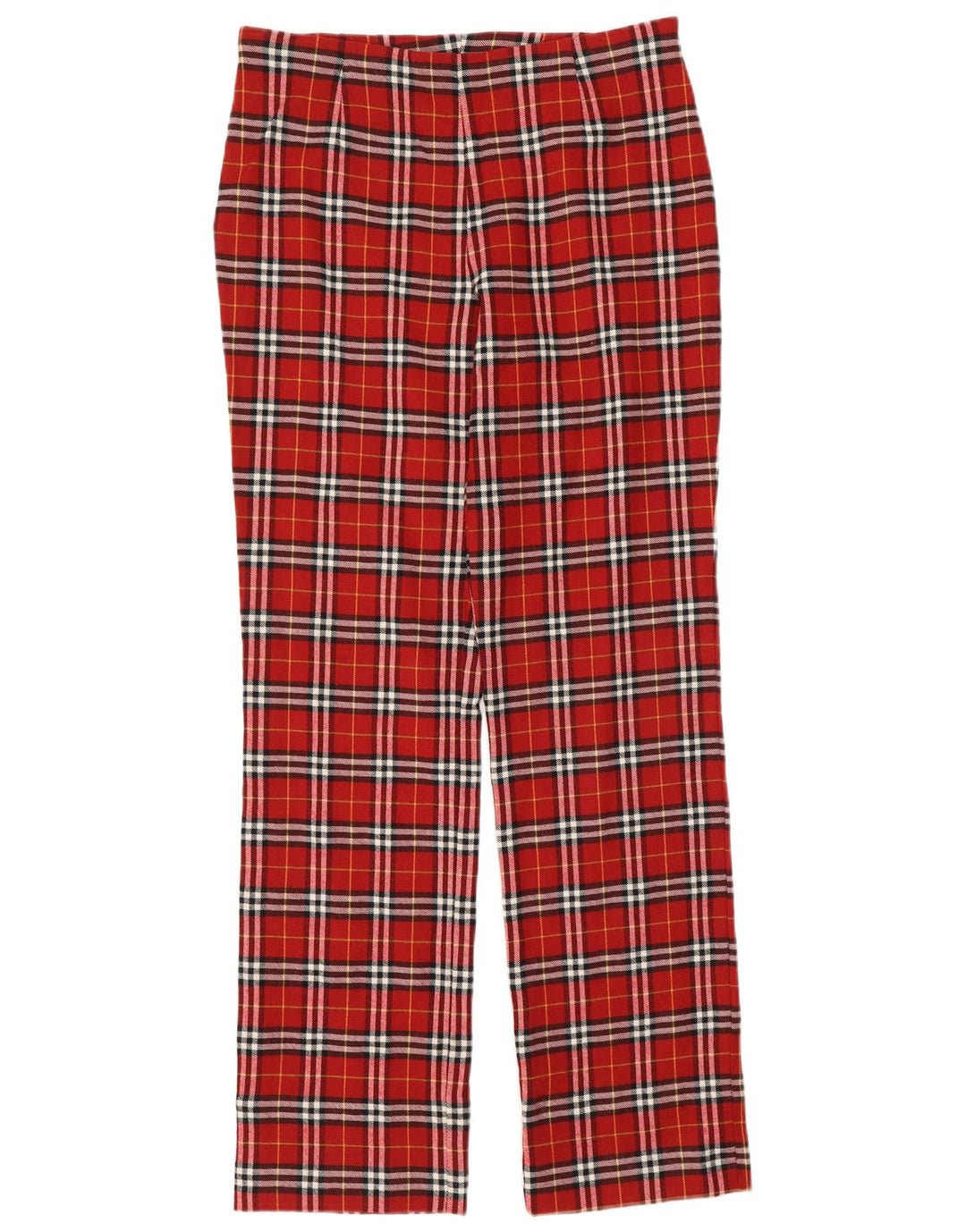 Paola Rossini Dame Casual Bukser IT 44 Medium W30 L31 Rød ternet