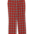 Paola Rossini Dame Casual Bukser IT 44 Medium W30 L31 Rød ternet