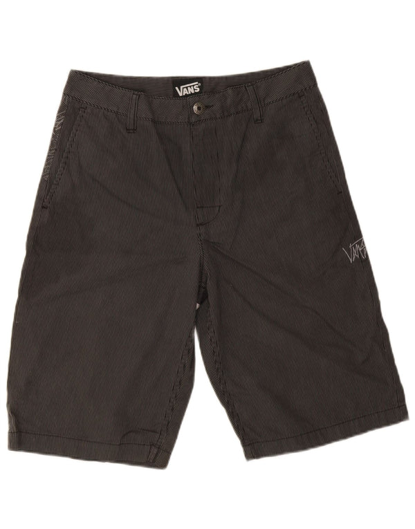 Vans Herre Grafiske Chino Shorts W30 Medium Sort Nålestribet Bomuld