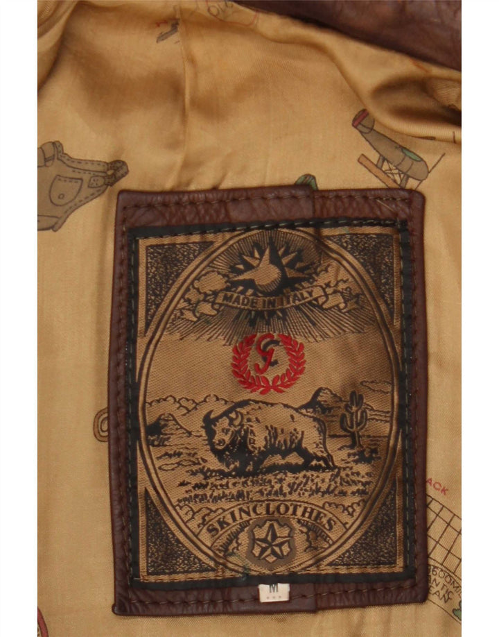 Vintage herre læderjakke UK 38 Medium Brown