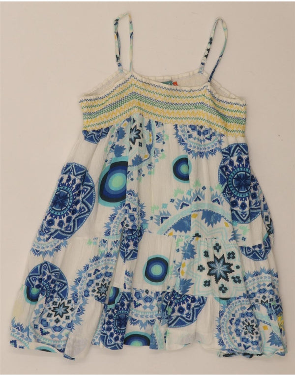 DESIGUAL Girls Sundress 5-6 Years Multicoloured Geometric Cotton