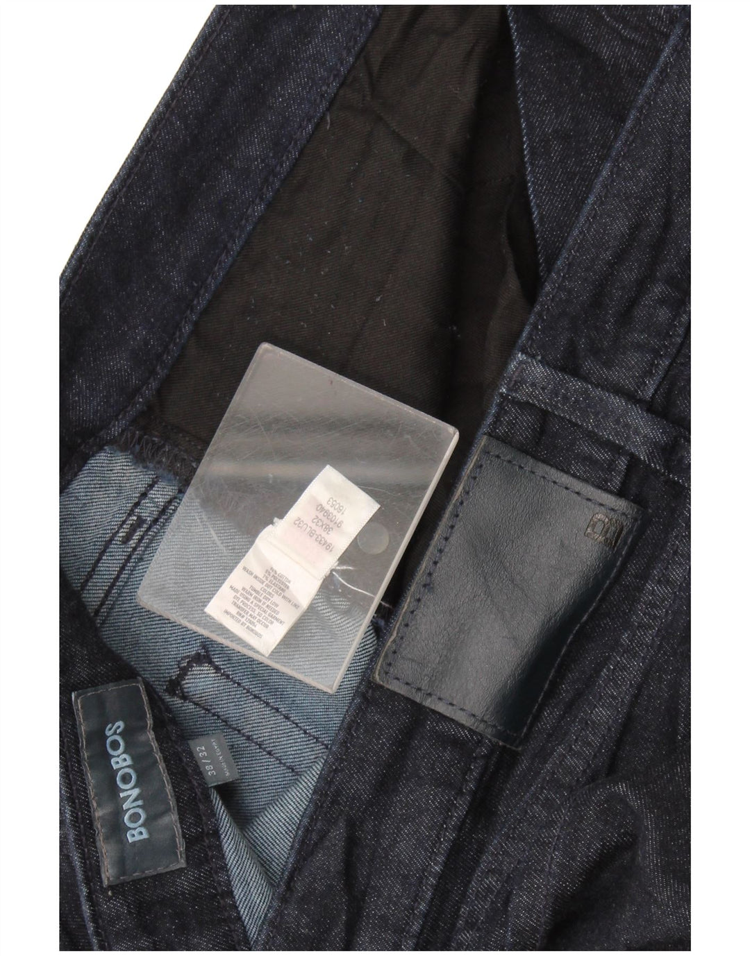 BONOBOS Dame Slim Jeans W38 L32 Marineblå Bomuld