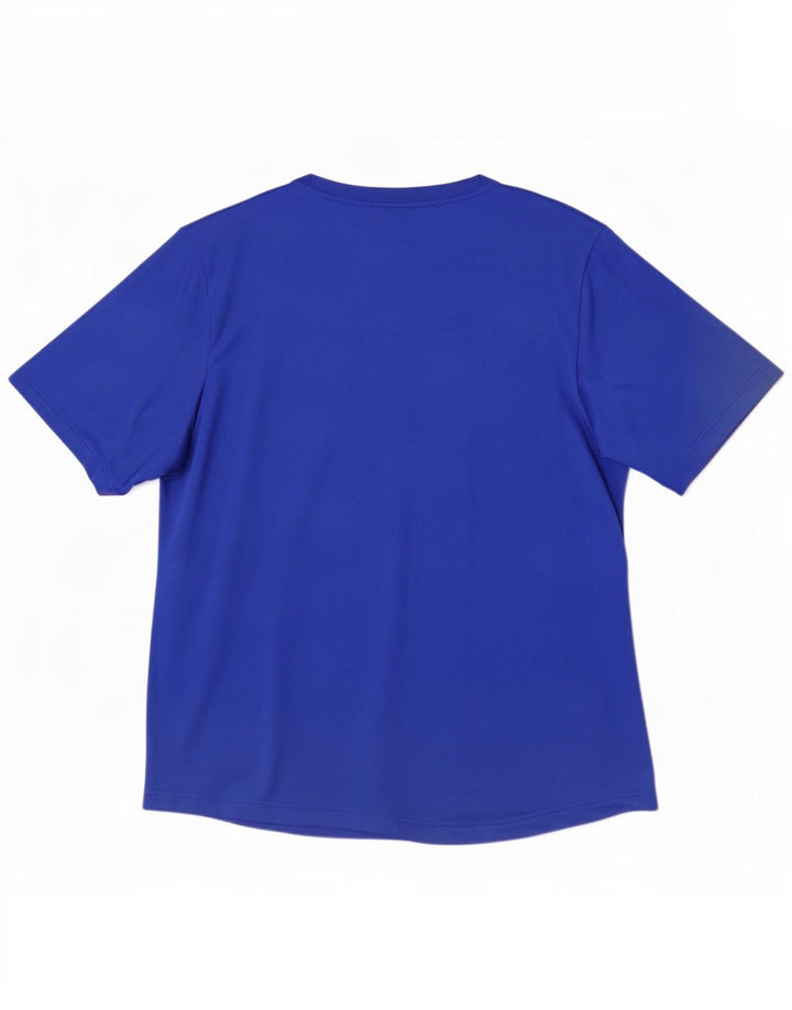 Adidas Herre Climalite T-Shirt Top XL Blå Polyester
