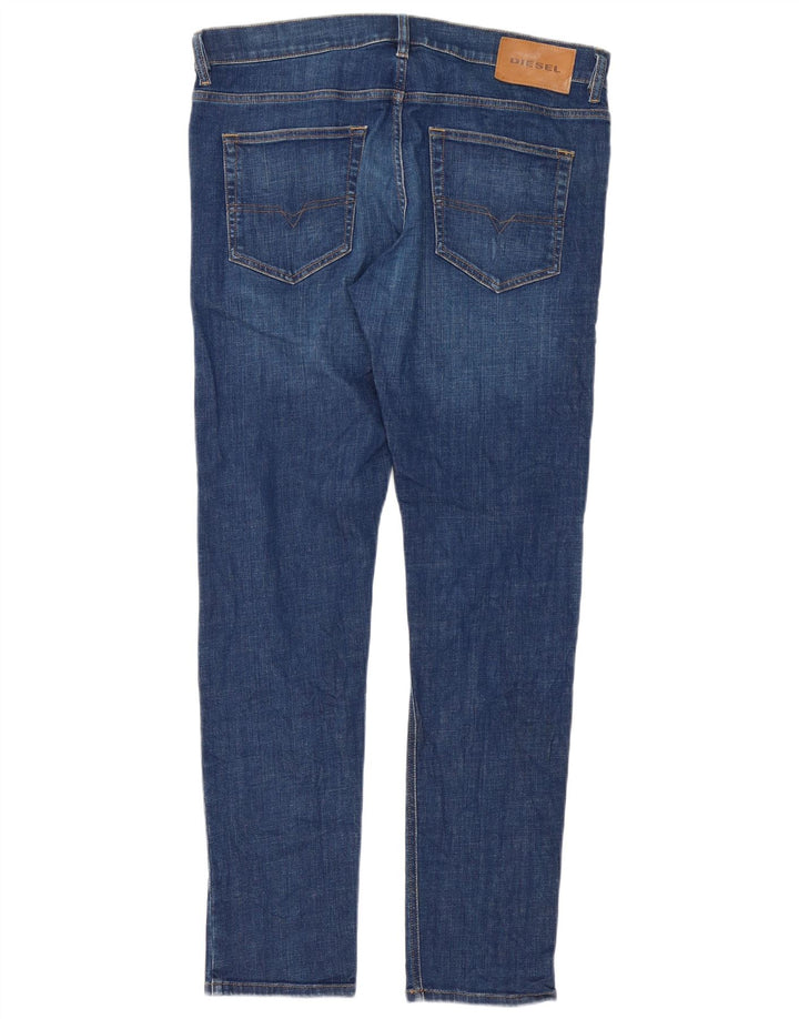 Diesel Herre D-Luster Stretch Slim Jeans W34 L32 Blå Bomuld