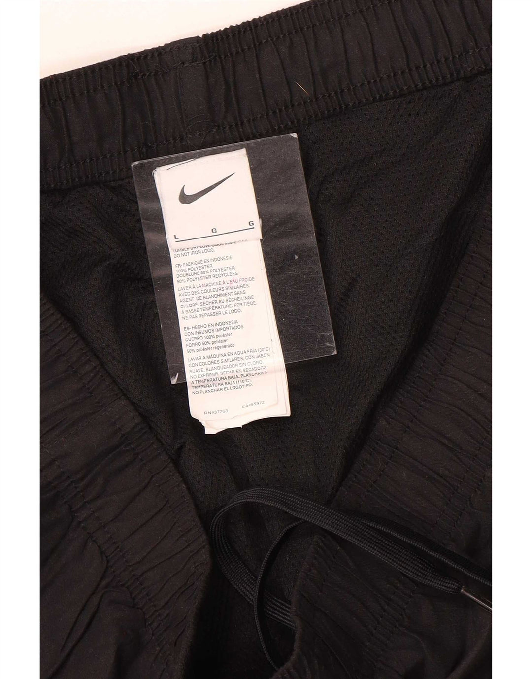 Nike Sportsshorts til mænd, store sorte polyester