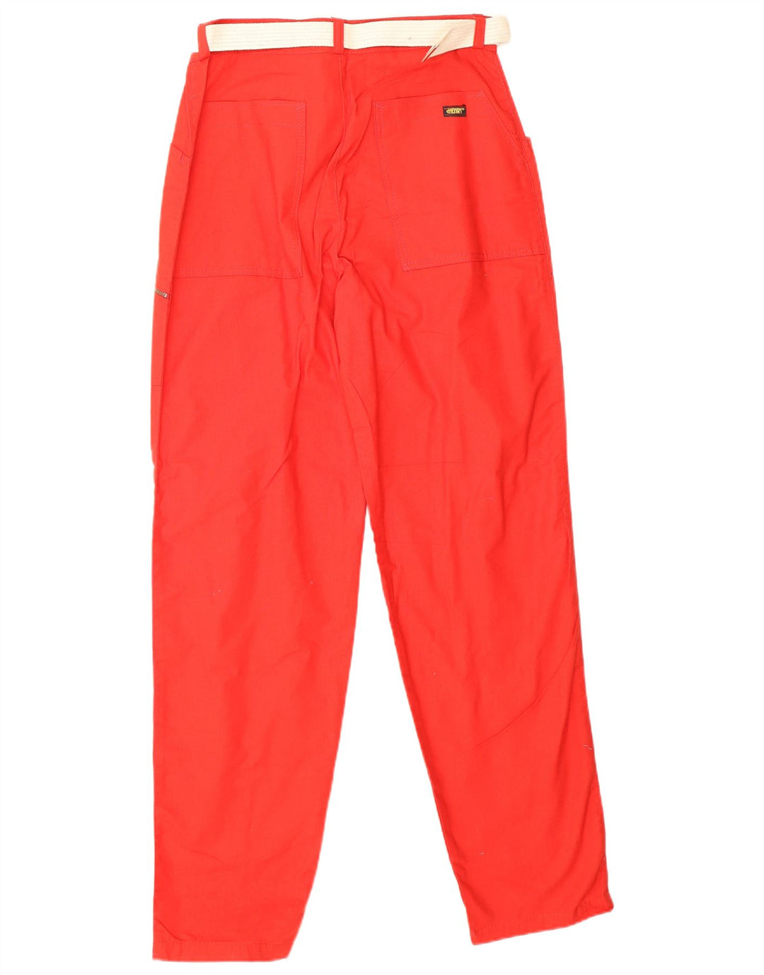 VINTAGE højtaljede cargobukser til kvinder IT 46 Large W28 L31 rød bomuld